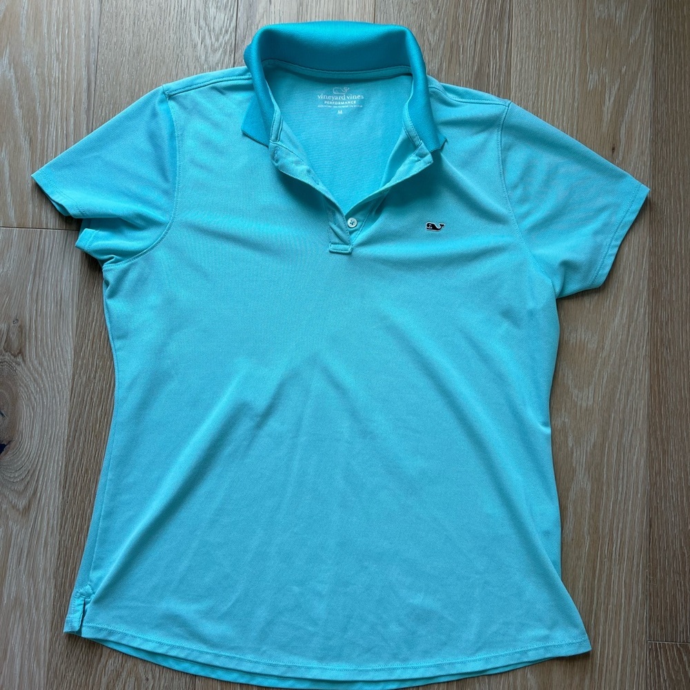 Vineyard Vines Teal Women’s Performance polo size Medium